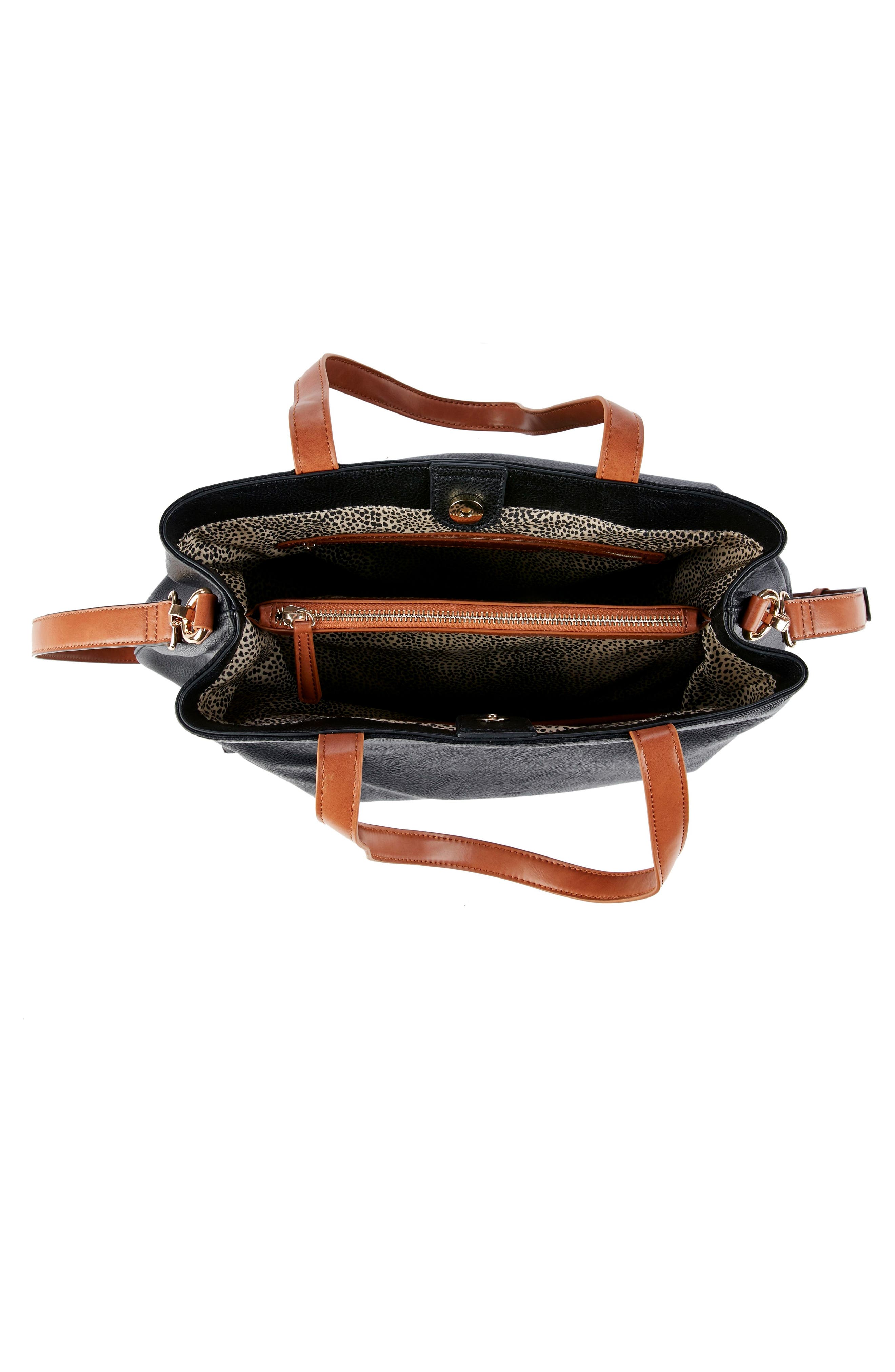 Sole Society Hester Faux Leather Tote, Alternate, color, 