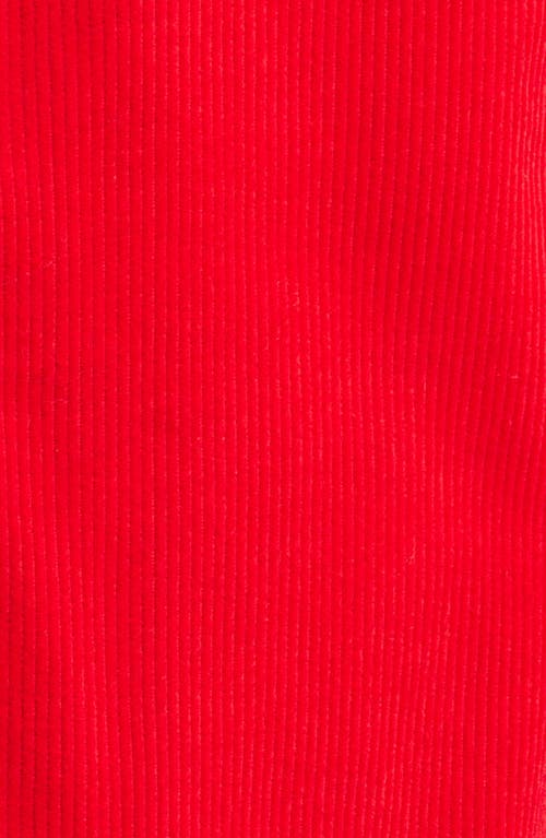Icecream Hounds Corduroy Varsity Jacket In Racing Red