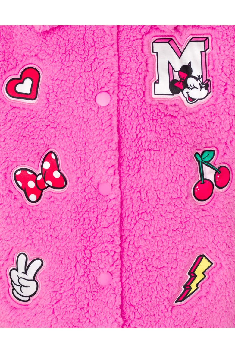 Minnie Mouse Fleece Jacket, Alternate, color, Minnie Mouse Pink