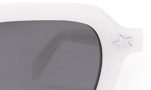 Pleasures X Akila Era 46mm Small Rectangular Sunglasses In Milk