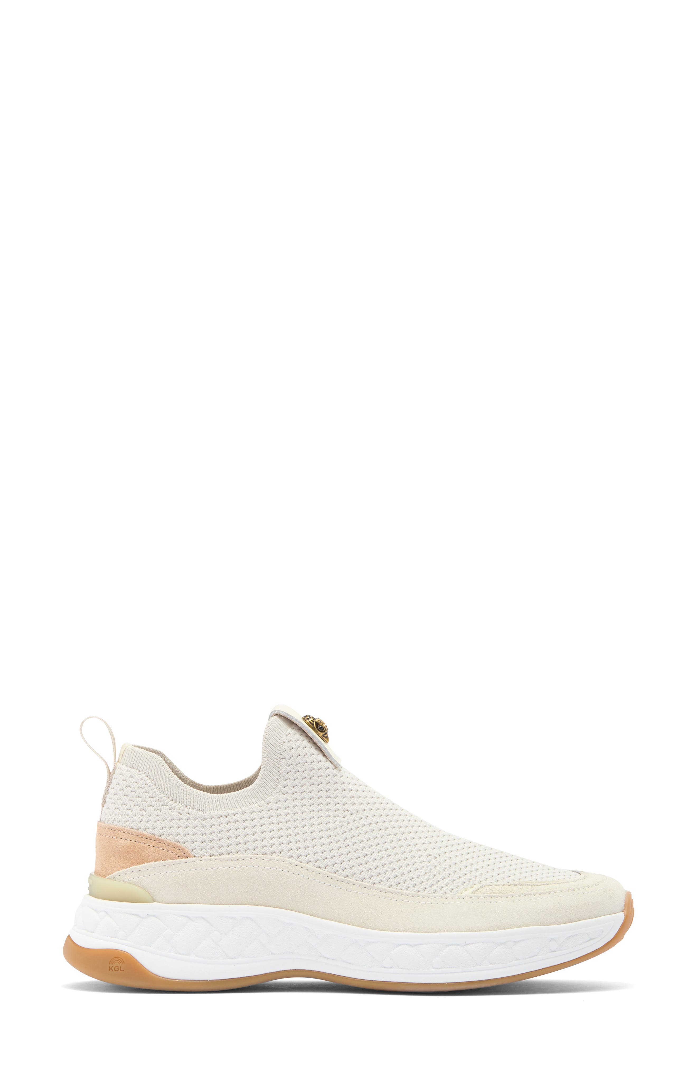 Kurt Geiger London Kensington Knit Slip-On Sneaker, Alternate, color, Bone