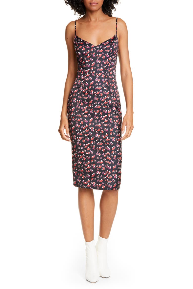 Chelsea Mushroom Print Sundress, Main, color, RED MUSHROOM