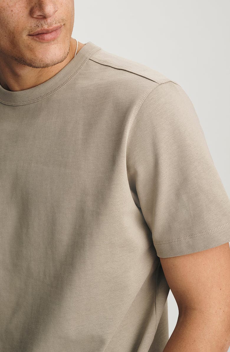 Mavi Jeans Tan Cotton Crewneck T-Shirt, Alternate, color,