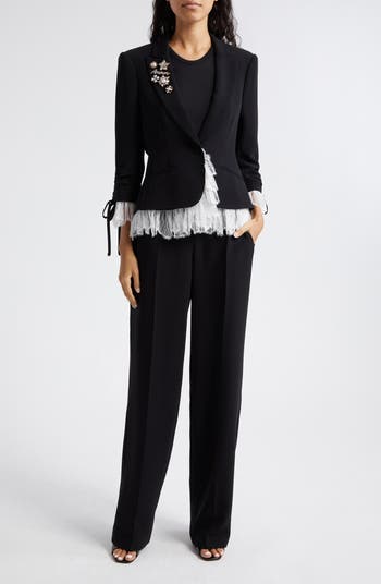 DOLLY BY LE PETIT TOM ® JEWELER'S CRYSTALS CRINKLED COTTON JACKET