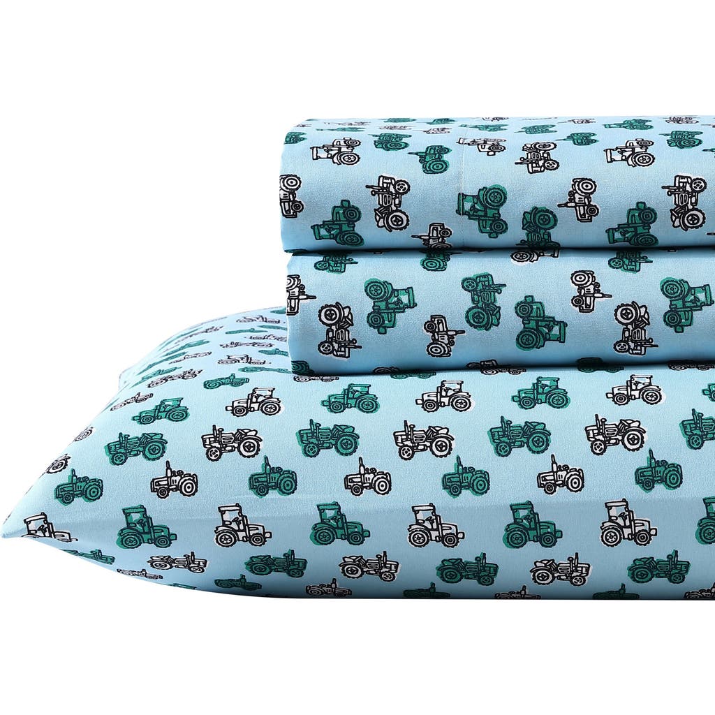 Eddie Bauer Little Rider Cotton Sheet Set In Blue/green