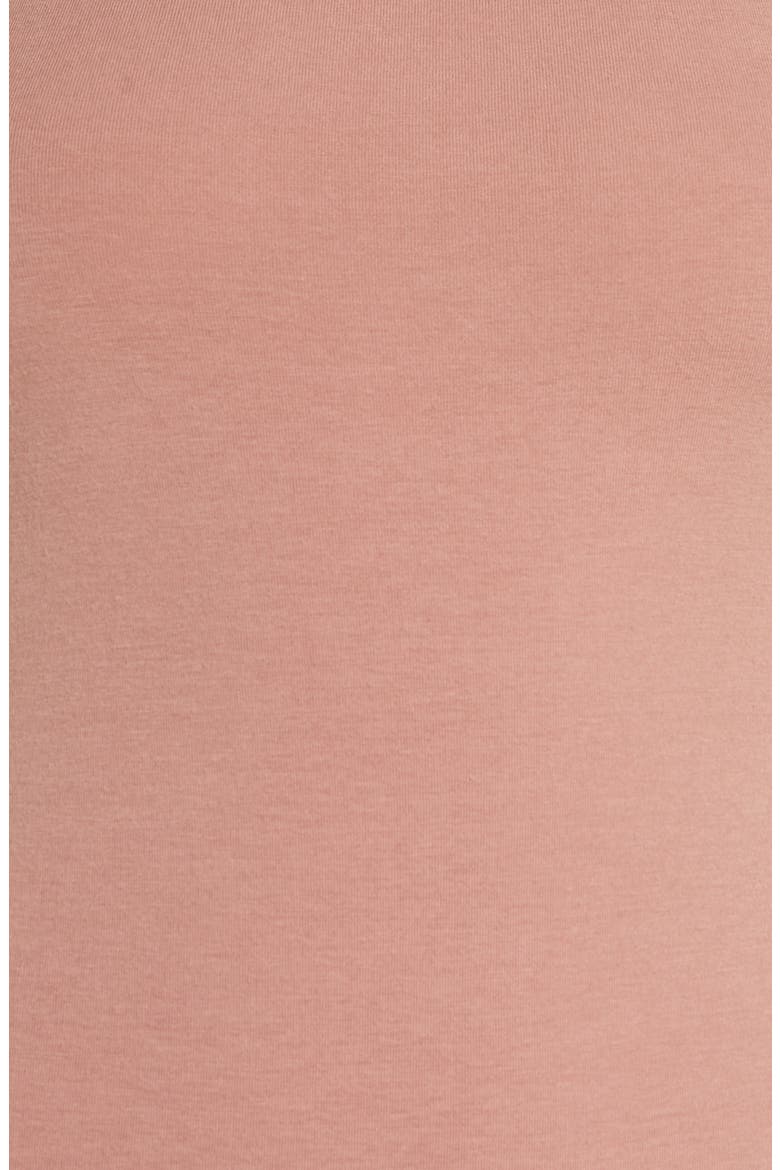 Stretch Cotton Jersey T-Shirt Bodysuit, Alternate, color, ROSE CLAYDNU