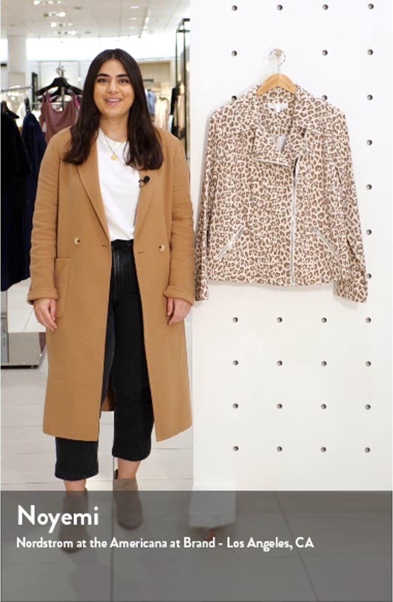 Animal Print Moto Jacket, sales video thumbnail