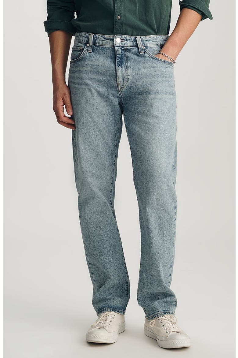 Zach Straight Leg Jeans, Main, color, LIGHT SHADED CLASSIC BLUE