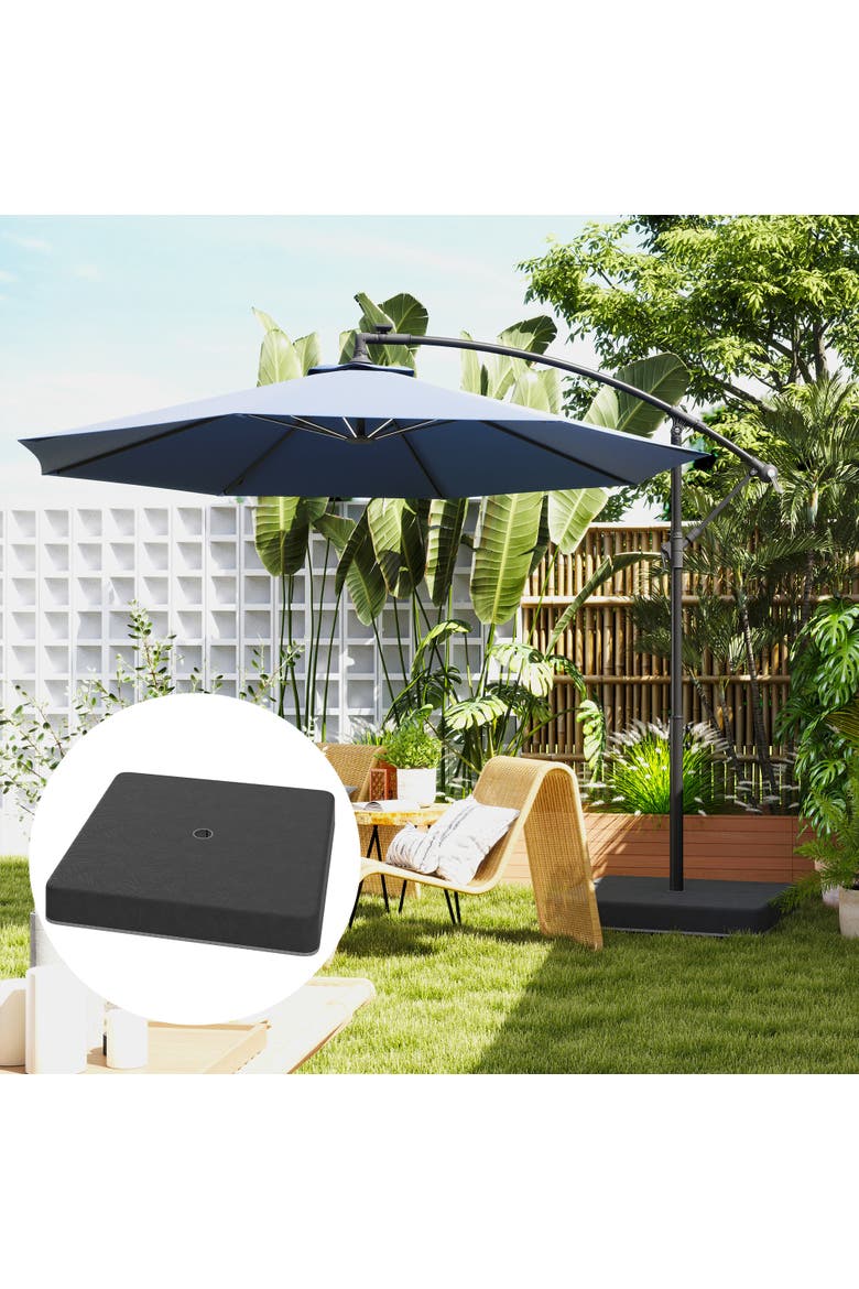Patio Umbrella Base, Alternate, color, Black
