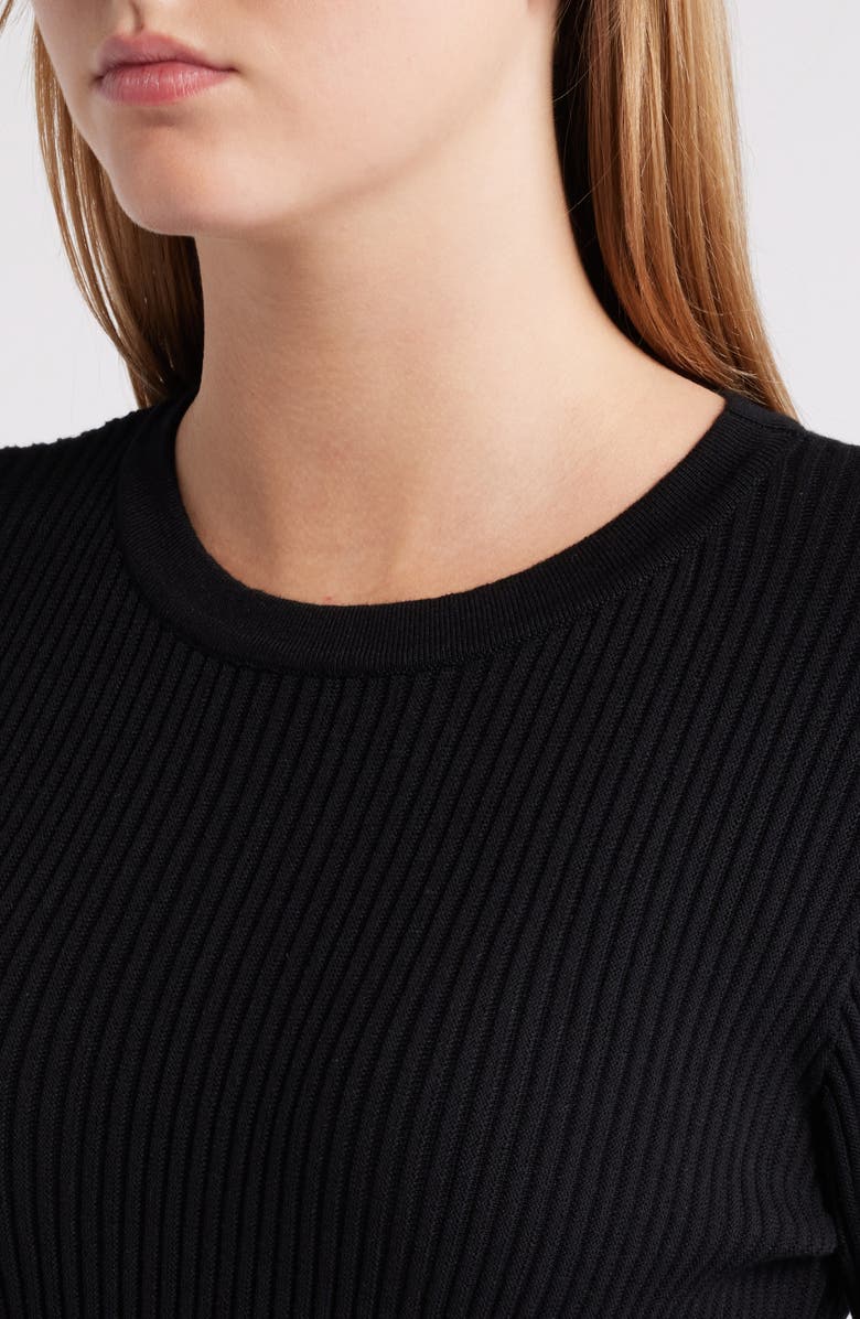 Julia Jordan Rib Long Sleeve Belted Sweater Dress, Alternate, color,