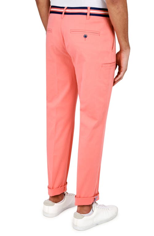 Construct Solid Pants In Salmon
