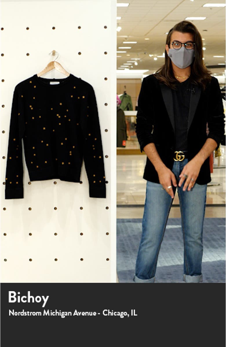 Nartelle Embroidered Star Sweater, sales video thumbnail