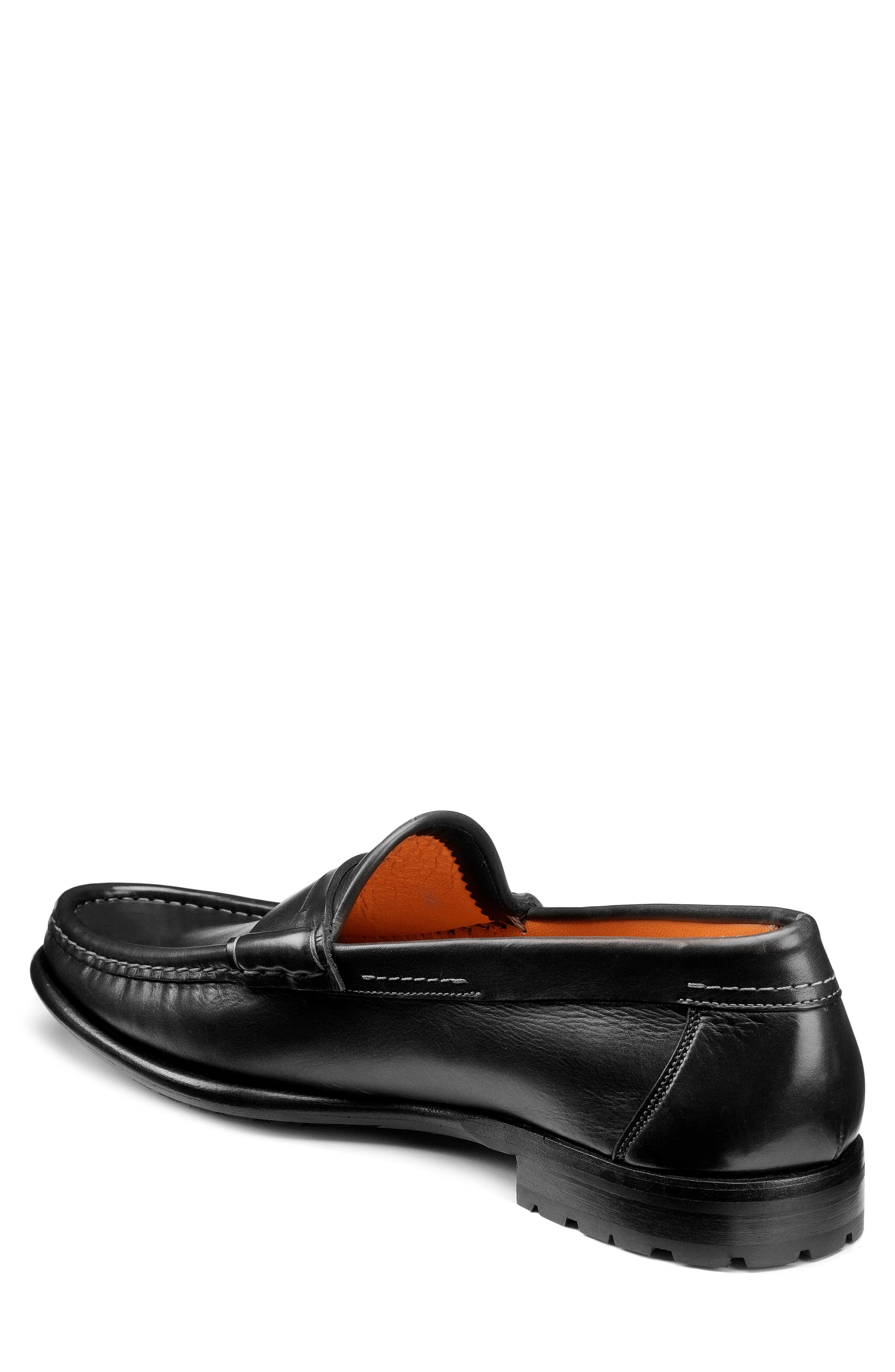 Santoni Ascott Penny Loafer, Alternate, color, Black