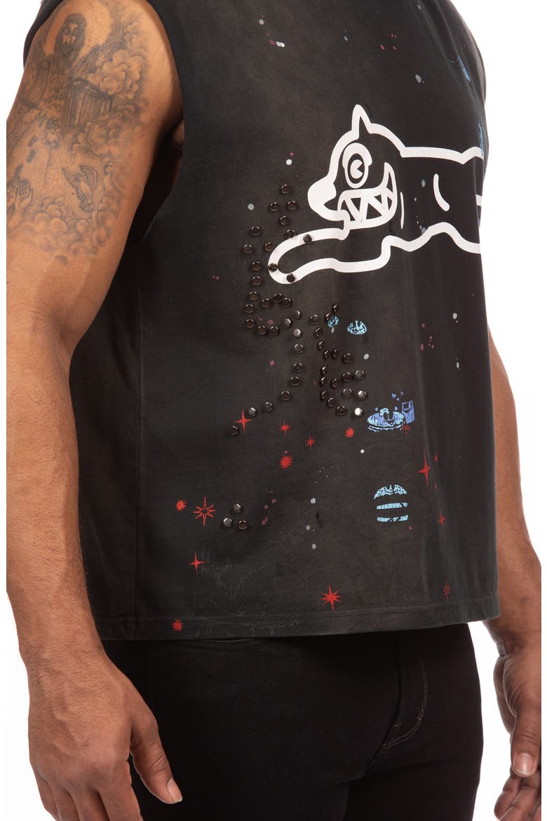 Samus Running Dog Cotton Graphic Tank, Alternate, color, HEATHER GREY