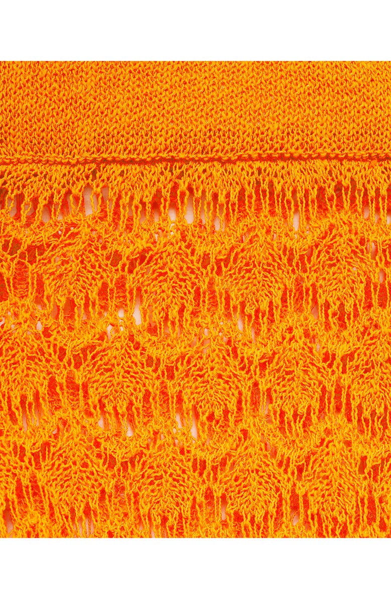 MANGO Open Stitch Flare Cover-Up Pants, Alternate, color, Orange