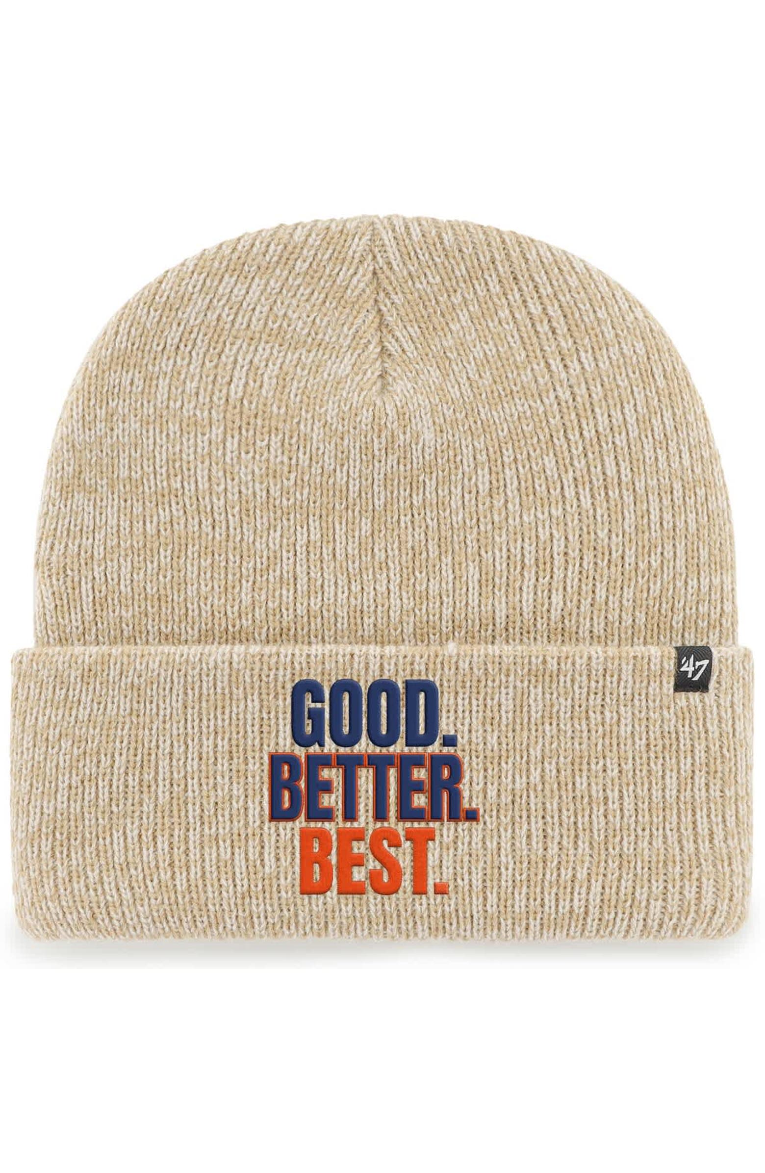 '47 Men's '47 Khaki Chicago Bears Good. Better. Best. Cuffed Knit Hat ...