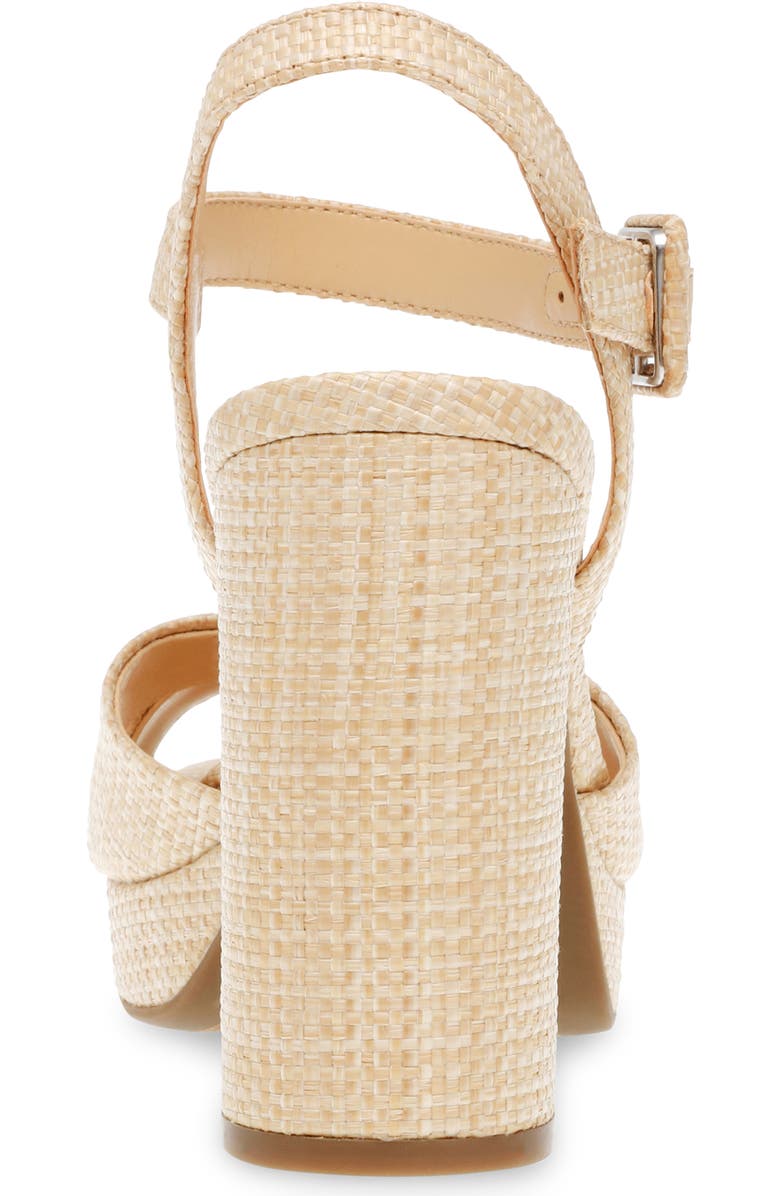 Anne Klein Zada Platform Sandal, Alternate, color, Natural Raffia
