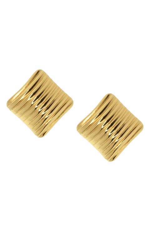 Square Stud Earrings