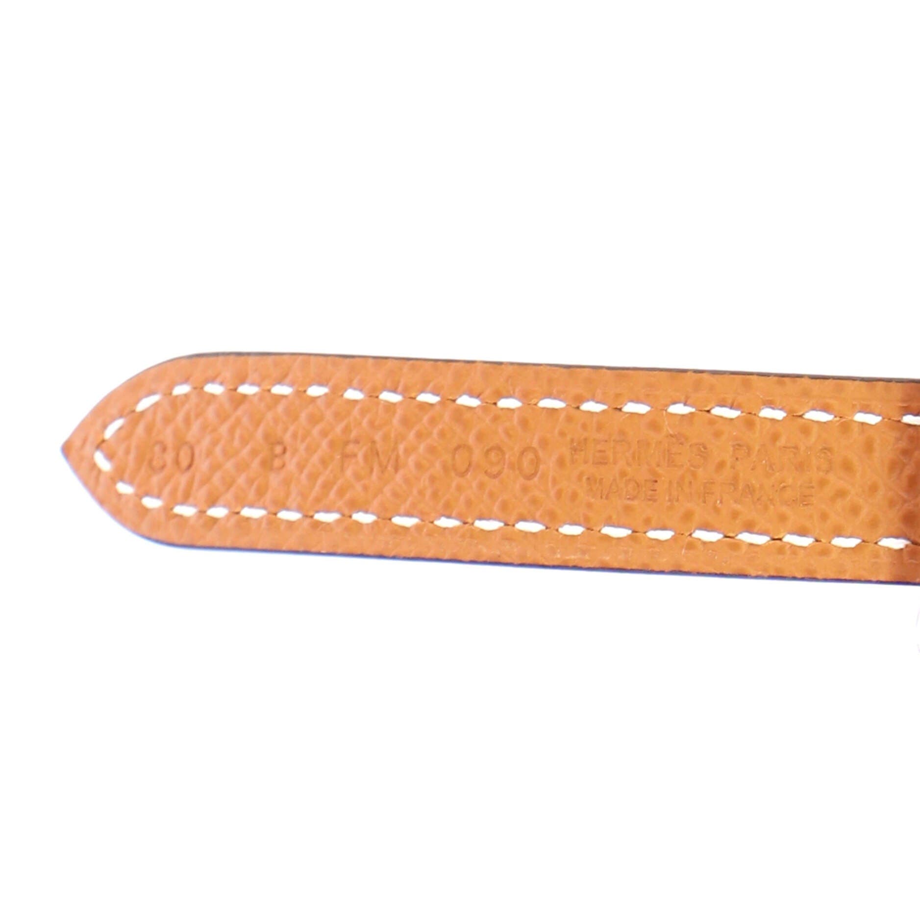 H Torsade Buckle Reversible Belt Leather Thin, Alternate, color, Brown