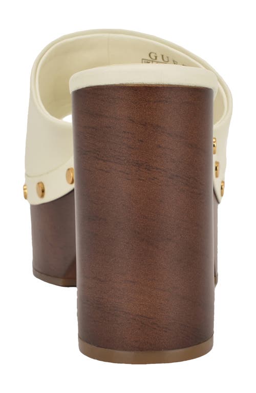 GUESS GUESS QISHA PLATFORM SLIDE SANDAL 