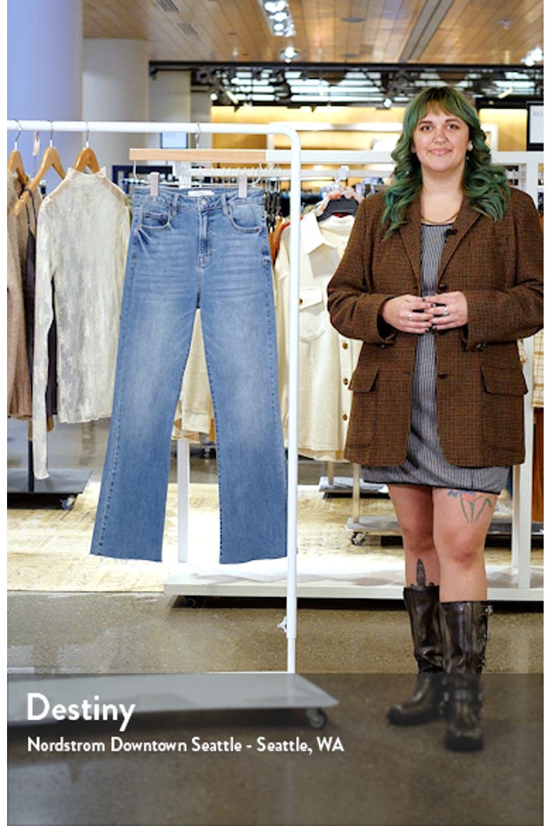 Raw Hem Bootcut Jeans video