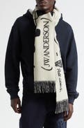 JW Anderson x Guinness Smooth Tempo Virgin Wool & Cashmere Fringe Scarf