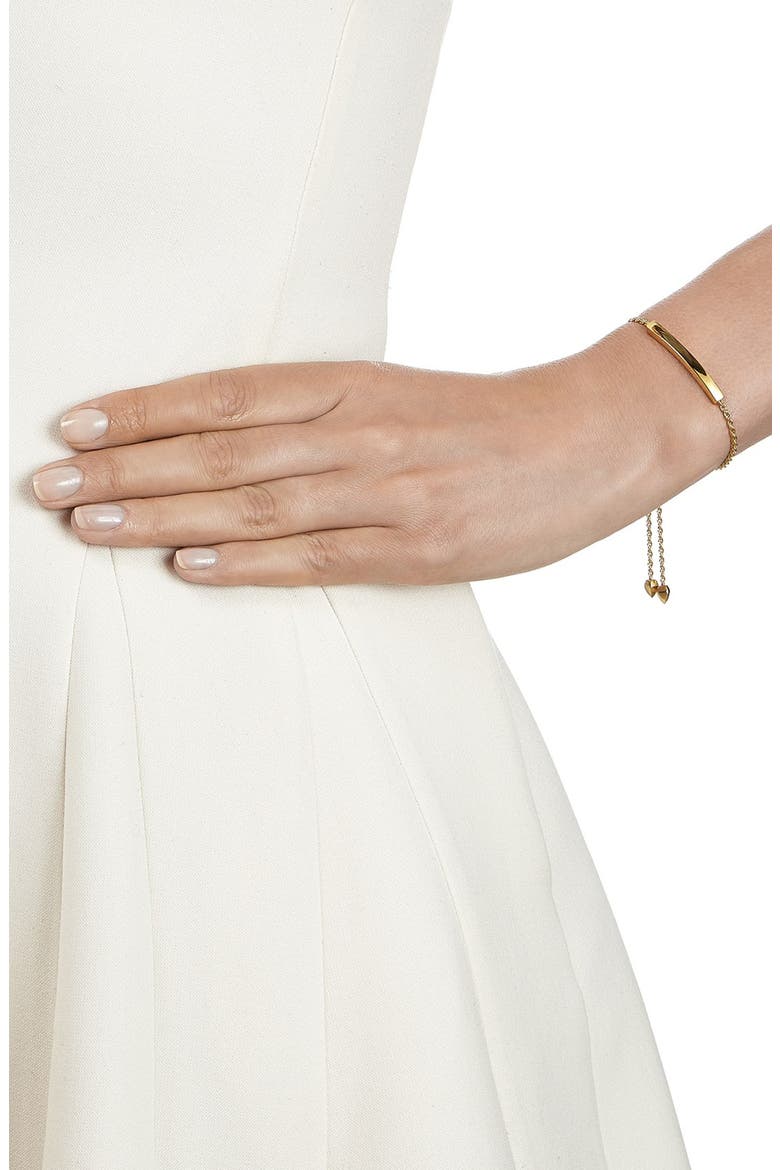 Linear Friendship Chain Bracelet, Alternate, color, GOLD