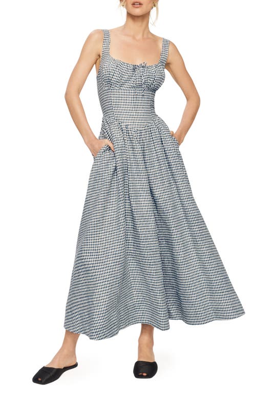 Reformation Balia Gingham Linen Sundress