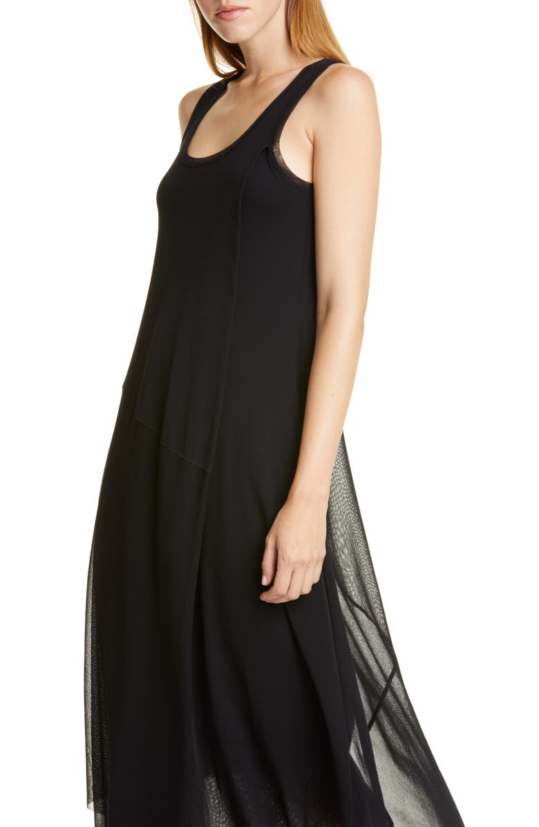 Fuzzi Asymmetrical Hem Tank Dress, Alternate, color, 