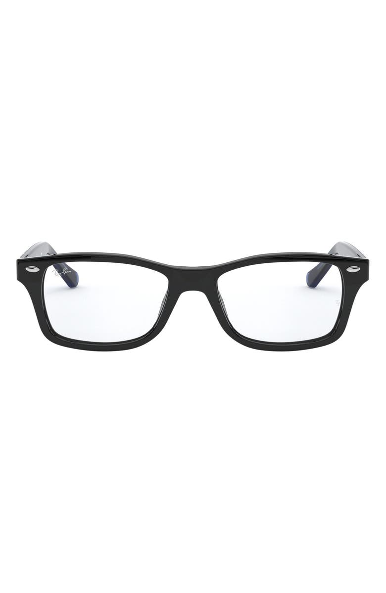 Ray-Ban Kids' 48mm Rectangular Optical Glasses, Main, color,