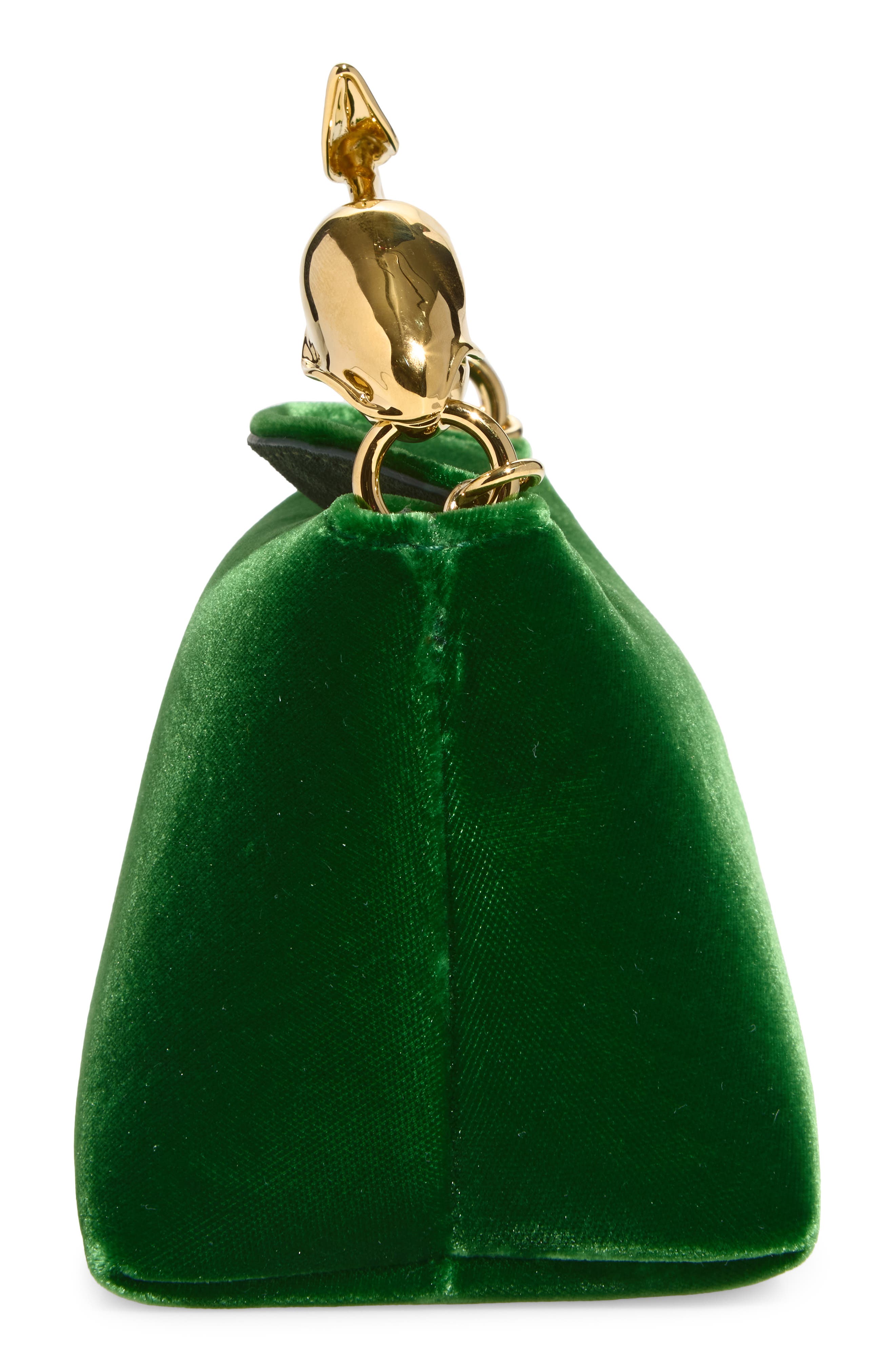 Micro Velvet Bloom Bag, Alternate, color, BOTTLE GREEN
