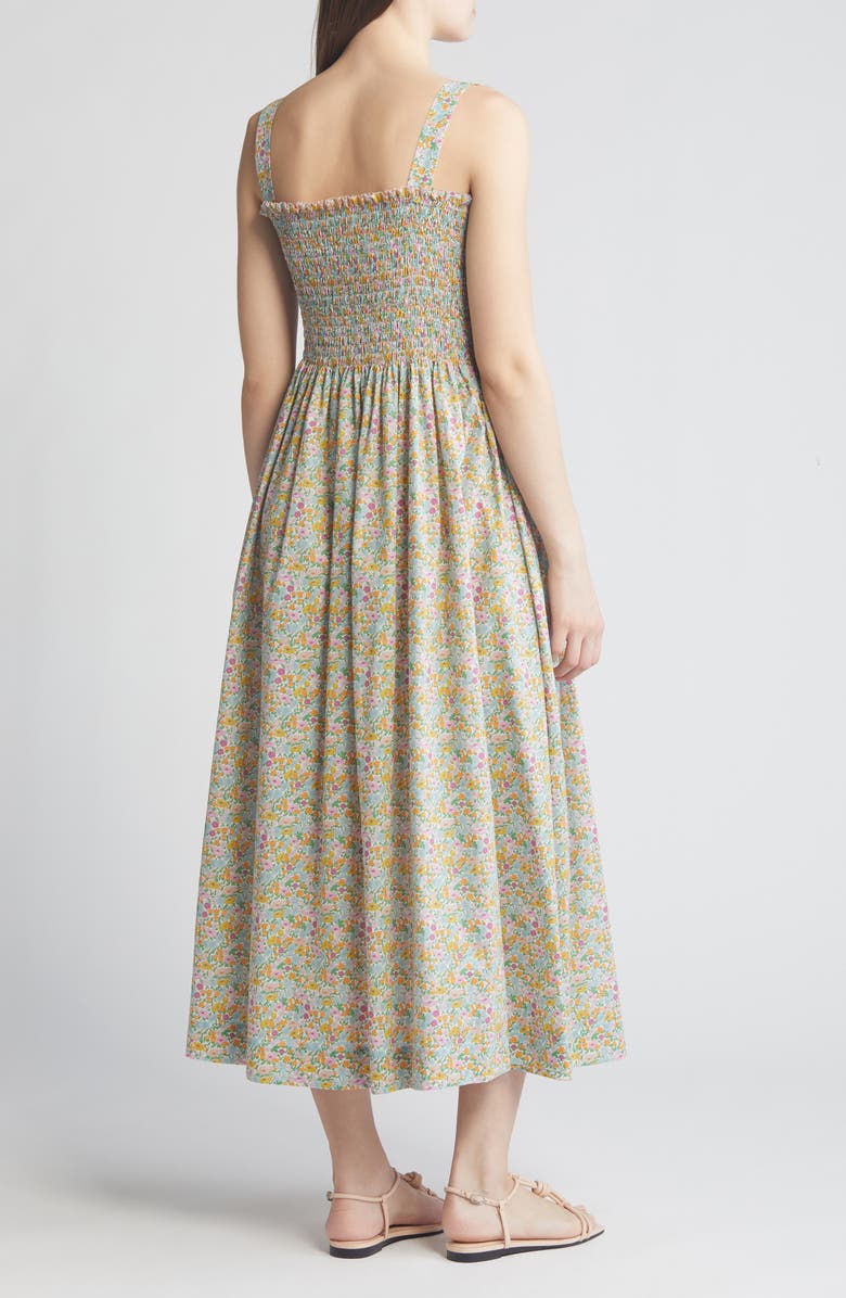 Liberty London Voyage Floral Smocked Maxi Sundress, Alternate, color, 