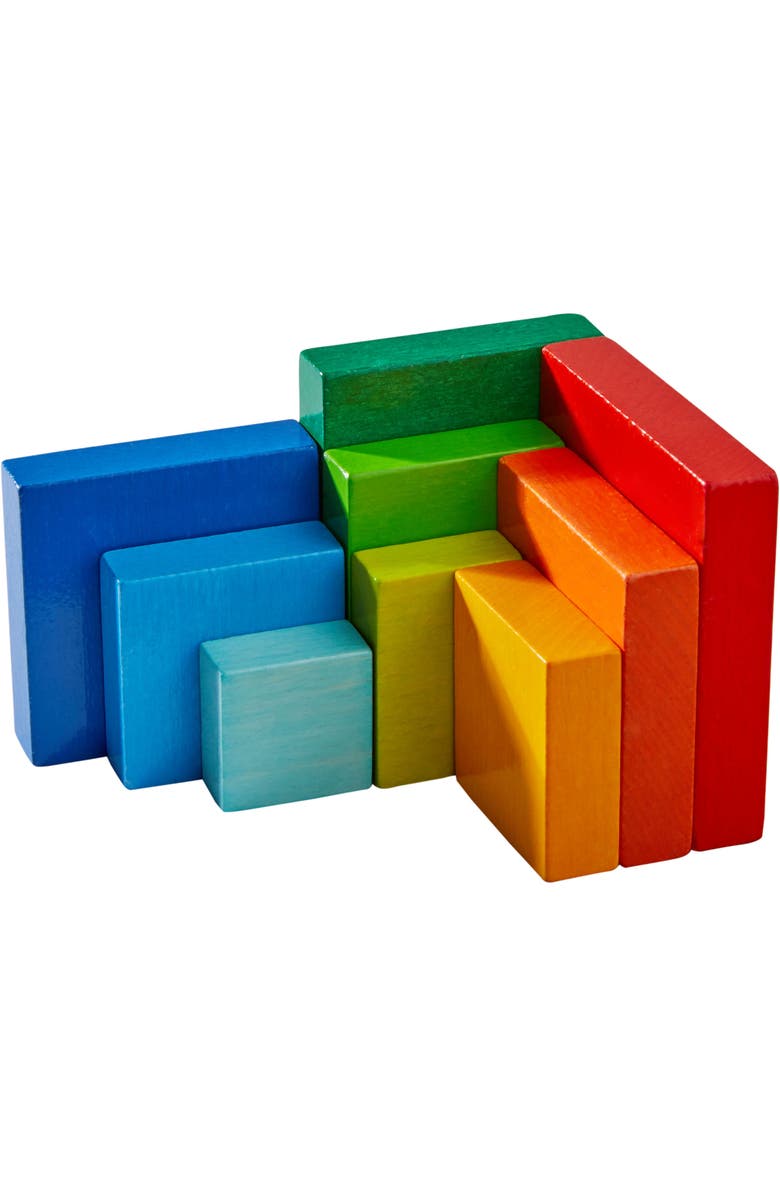 HABA Rainbow Cube - 3D Arranging Game, Alternate, color, 