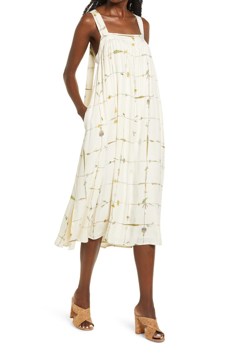 The Saya Midi Dress, Main, color, LE JARDIN FLORAL