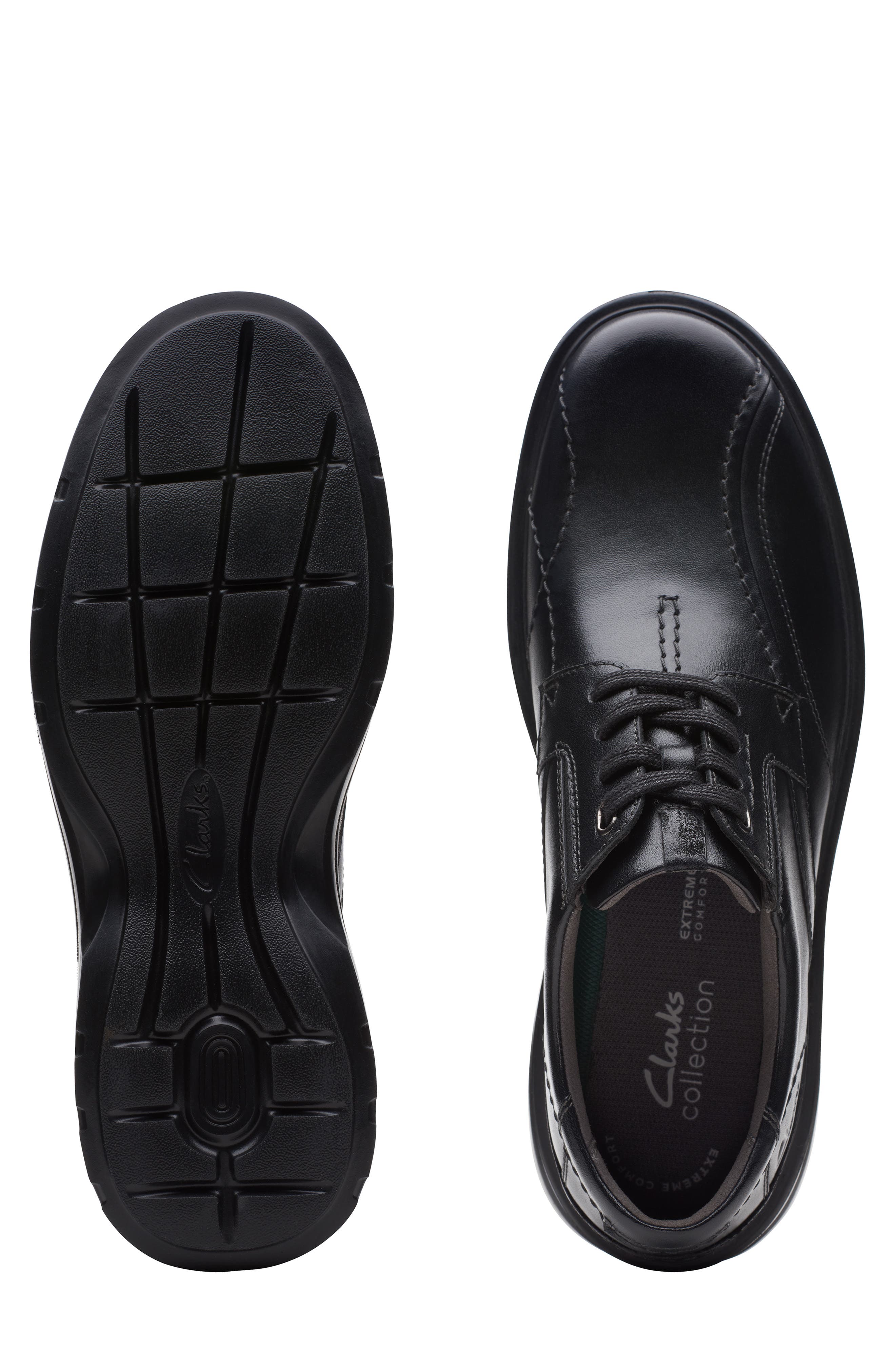 Clarks<sup>®</sup> Gessler Derby, Alternate, color, Black Leather