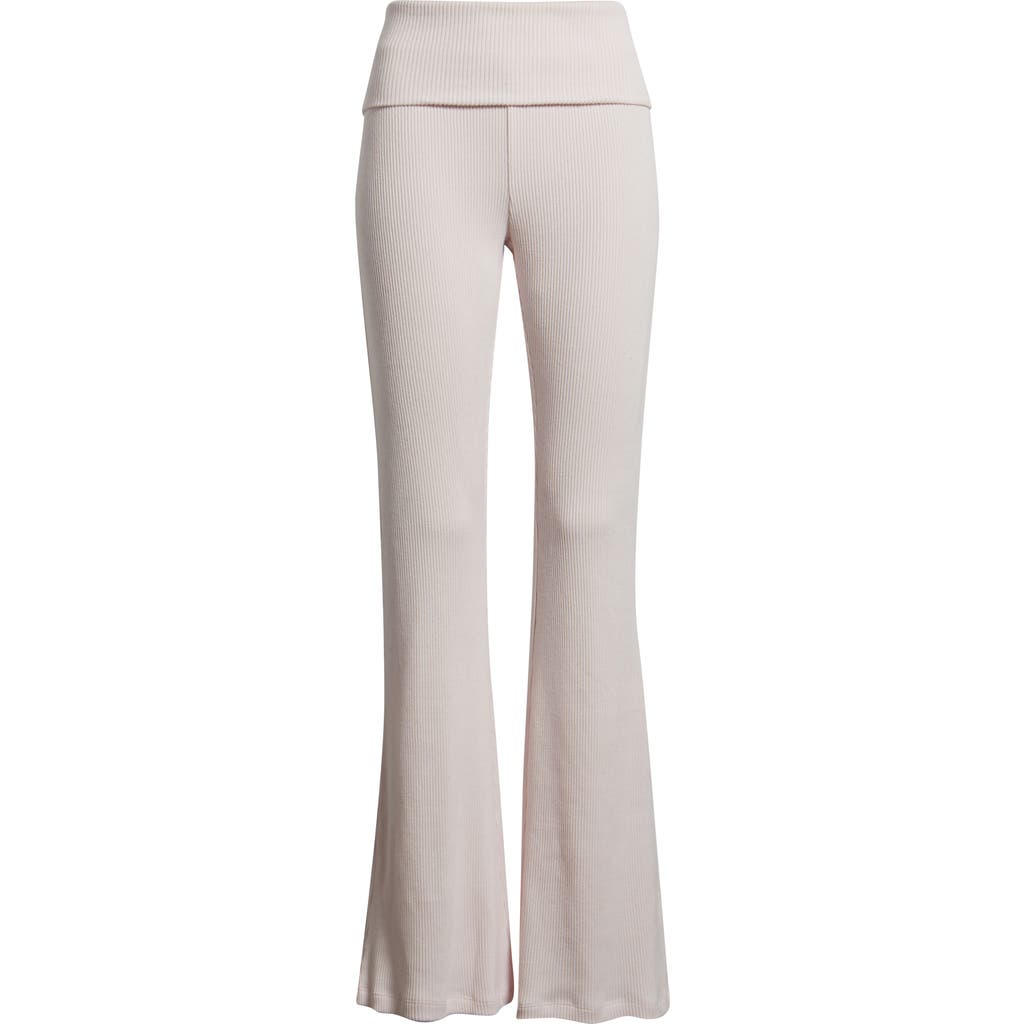 Bp. Cozy Flare Rib Pants In Neutral