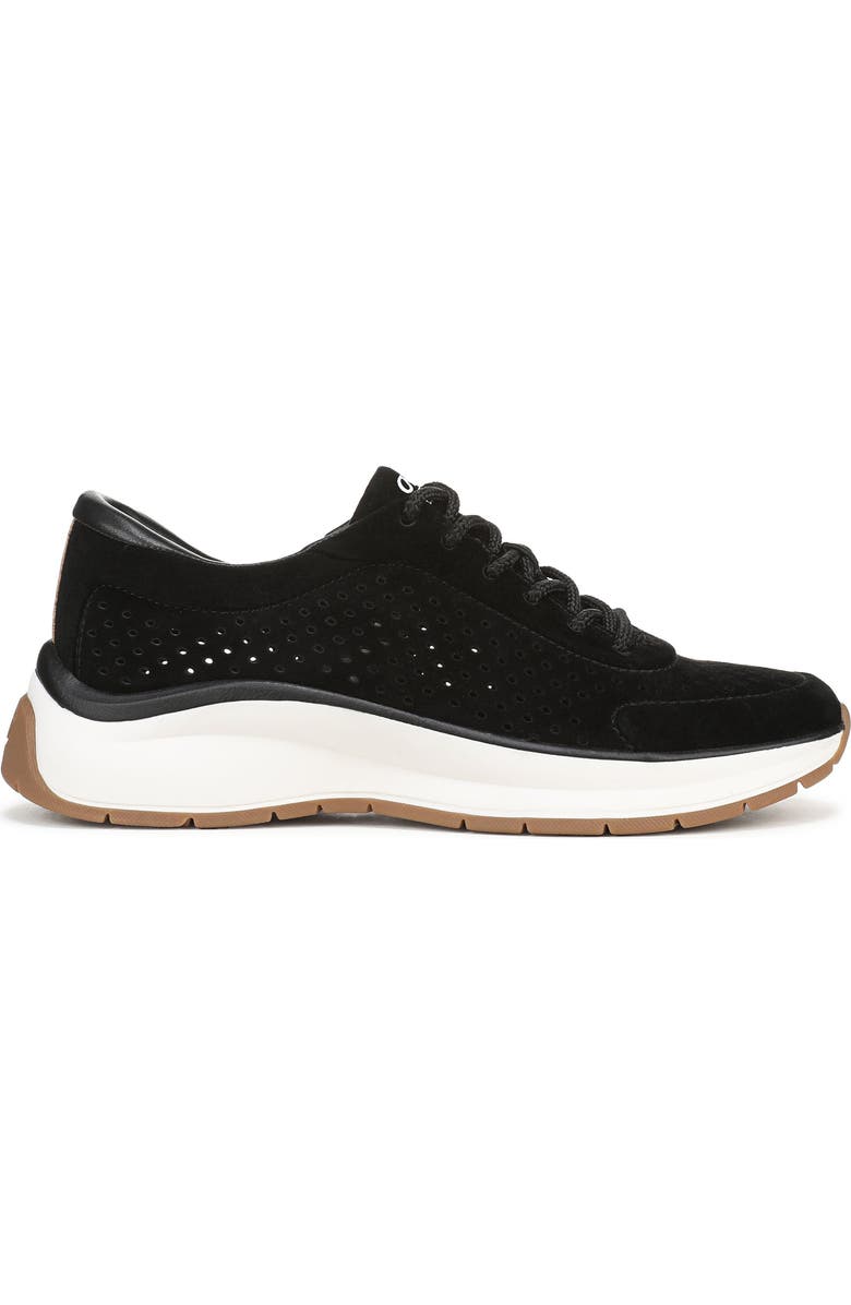 Naturalizer Perforated Sneaker, Alternate, color, Black