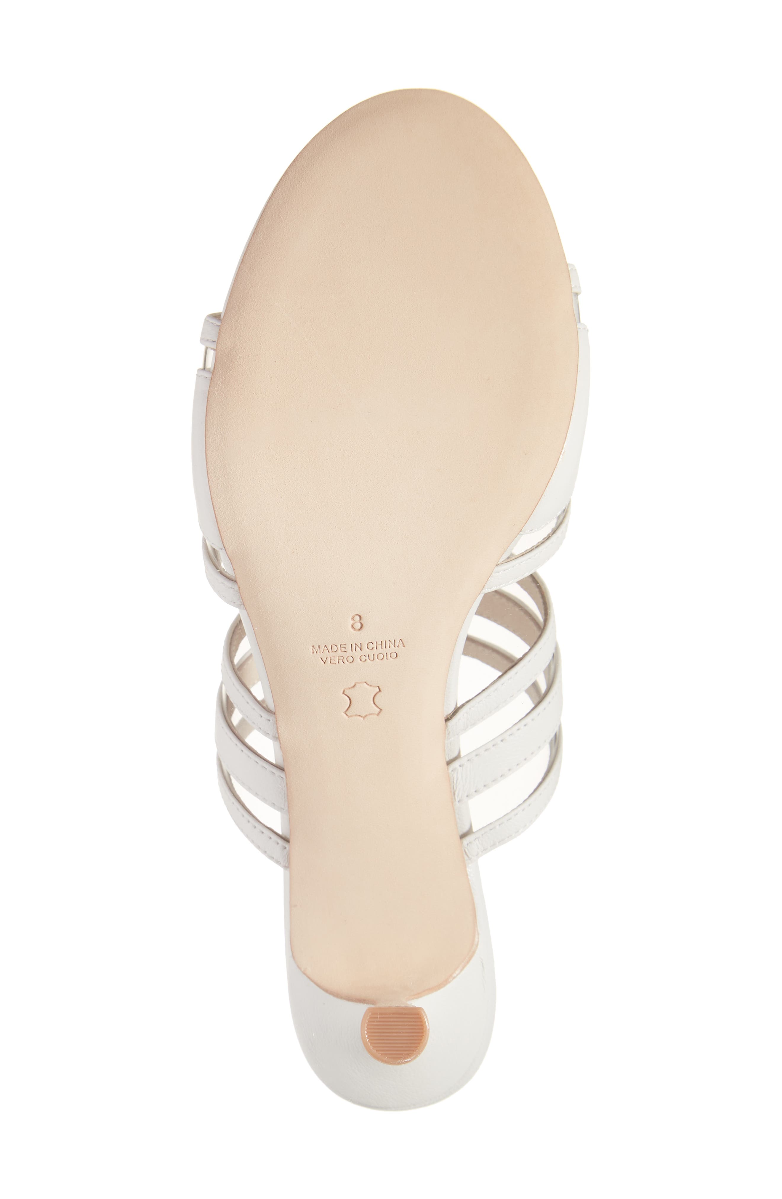 KOKO + PALENKI Maze Slide Sandal, Alternate, color, White Leather
