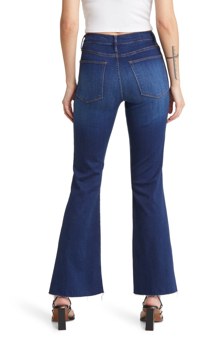FRAME Le Easy Raw Hem Flare Jeans, Alternate, color, 