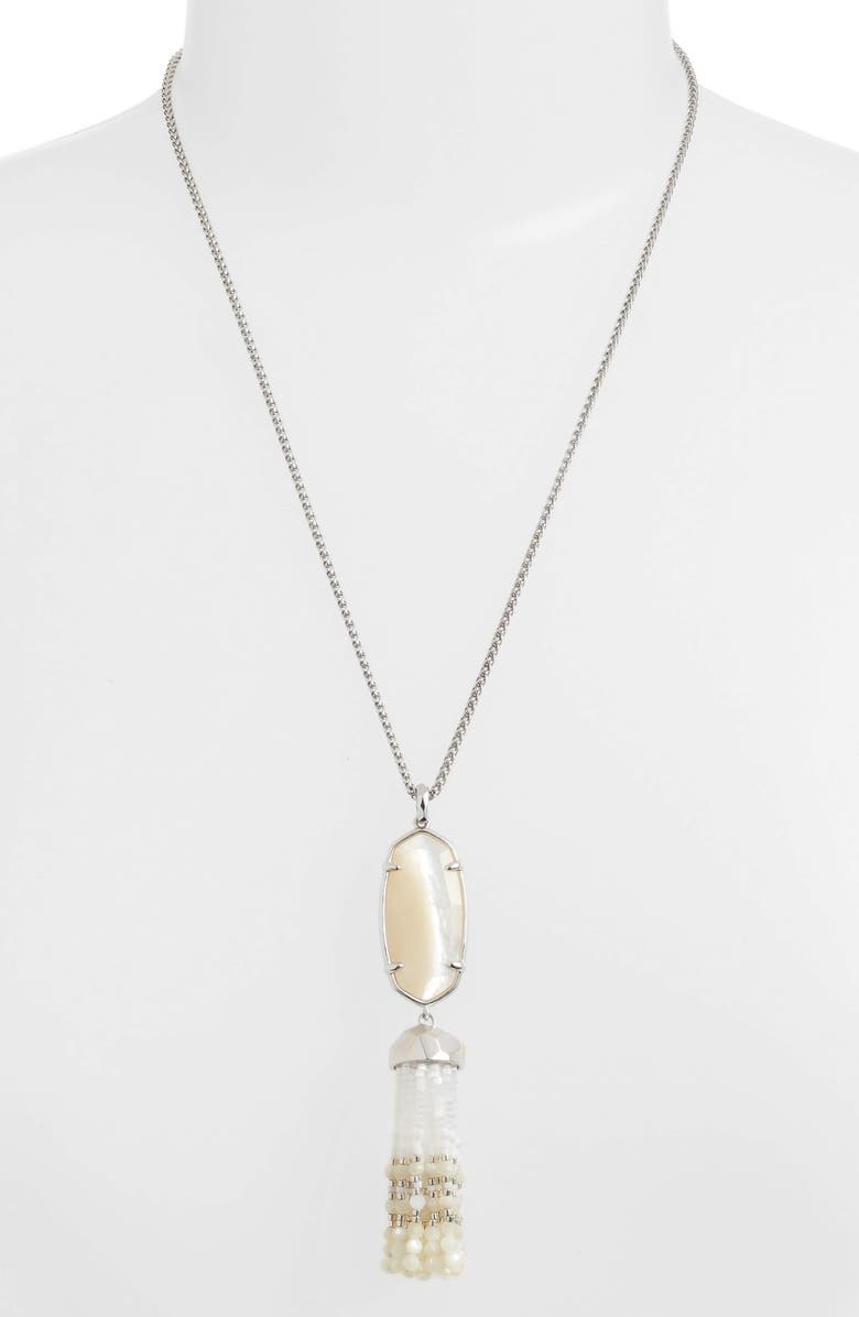 Kendra Scott Eva Tassel Pendant Necklace, Alternate, color,