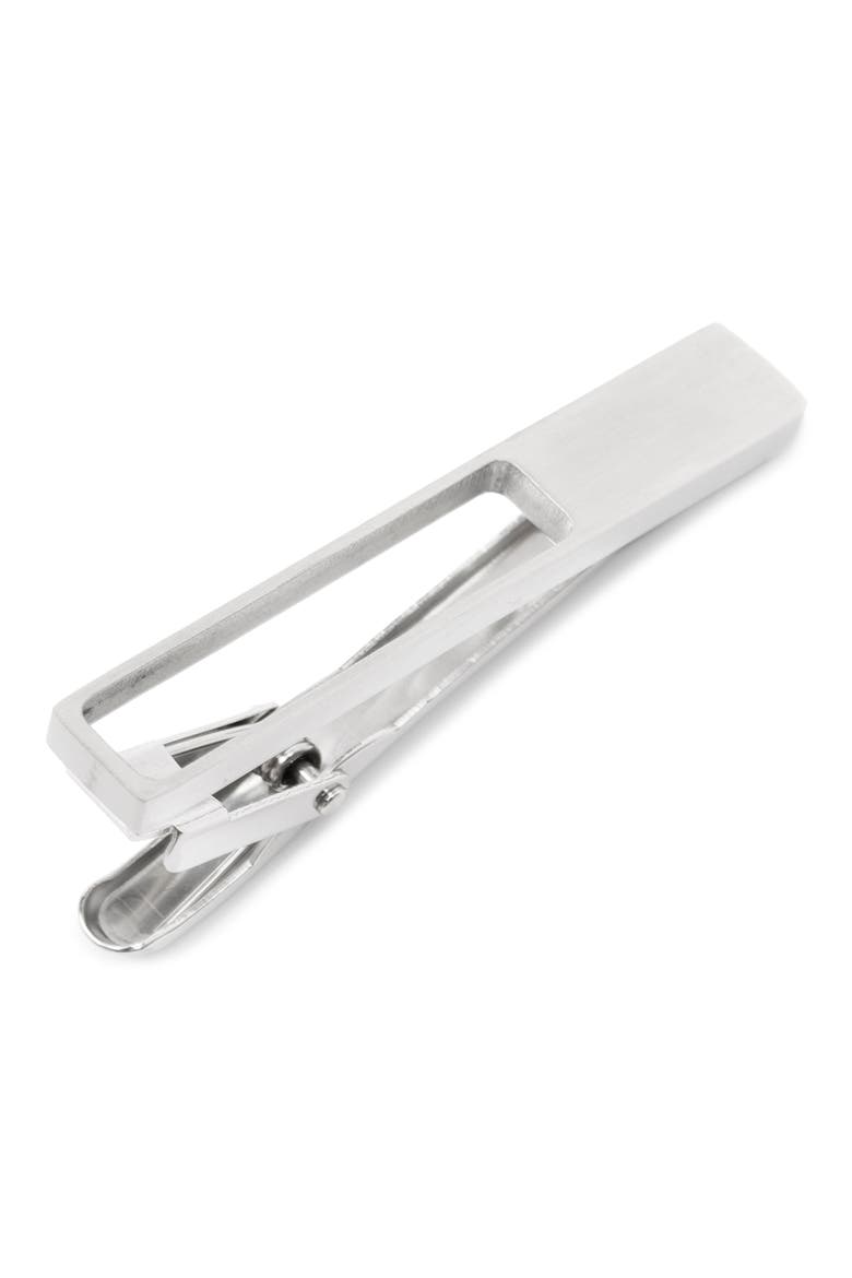 Die Cut Stainless Steel Tie Clip, Main, color, SILVER