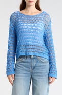 PacSun Willa Cotton Blend Open Stitch Sweater