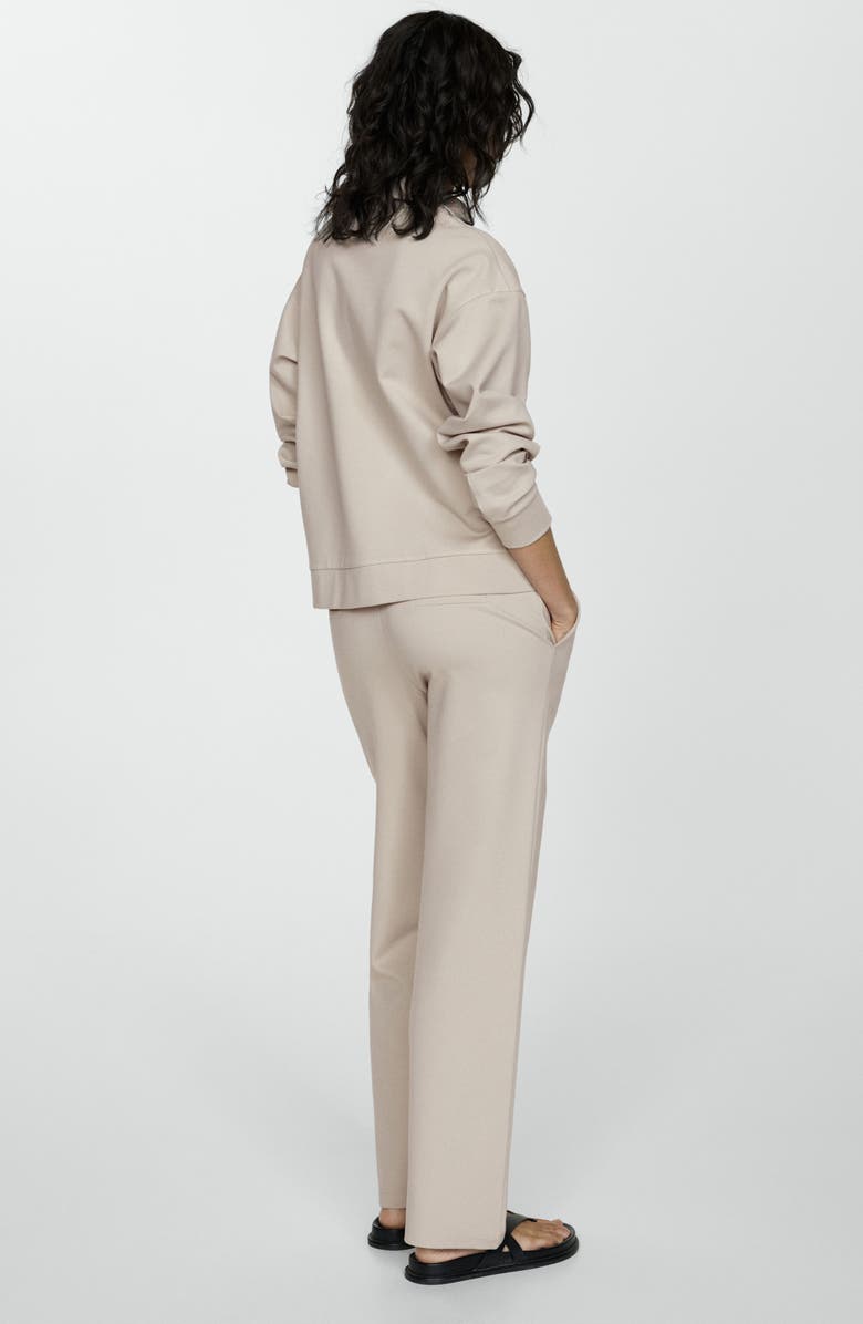 MANGO Quarter Zip Sweatshirt, Alternate, color,