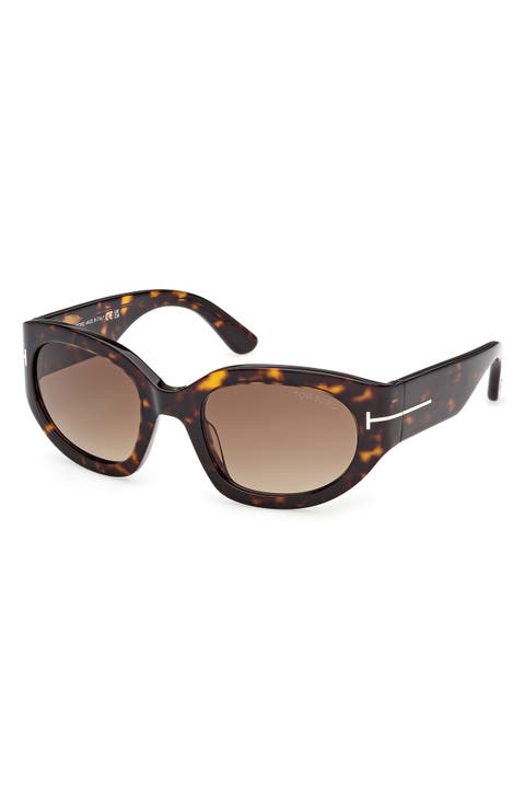 Arizona 53mm Gradient Rectangular Sunglasses