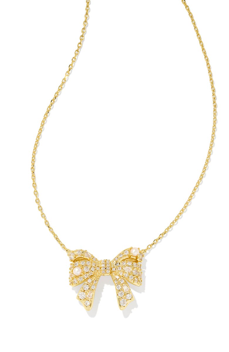 Kendra Scott Krista Bow & Ashton Gift Set, Alternate, color, Gold White Mix