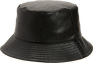 Nordstrom Faux Leather Bucket Hat