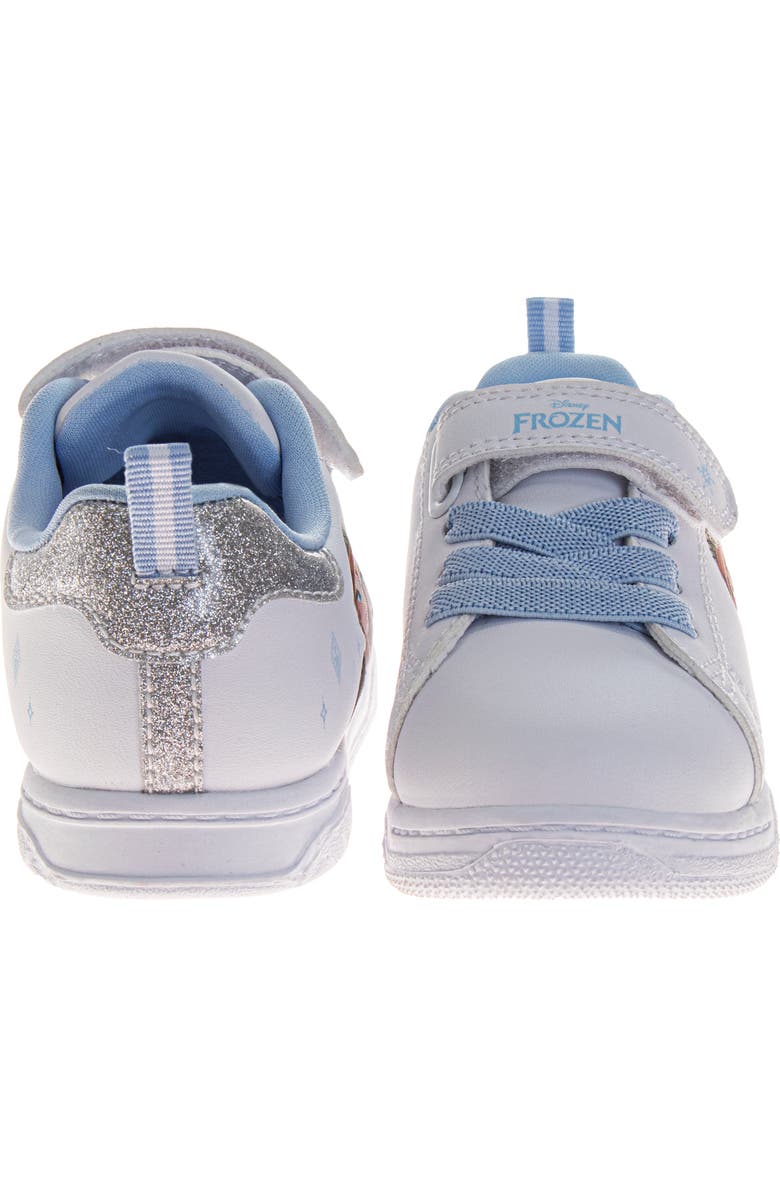 Disney Frozen Elsa & Anna Side Art Girls' Sneakers, Alternate, color, White