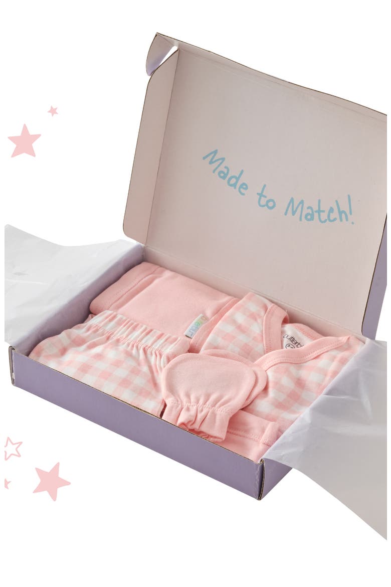 Check Me Out 6-Piece Baby Gift Set, Alternate, color, PINK CHECK