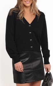 Petal & Pup Josey Bow Button Cardigan