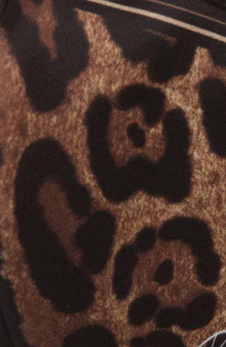 Dolce&Gabbana Adult Leopard Print Contoured Face Mask, Alternate, color,